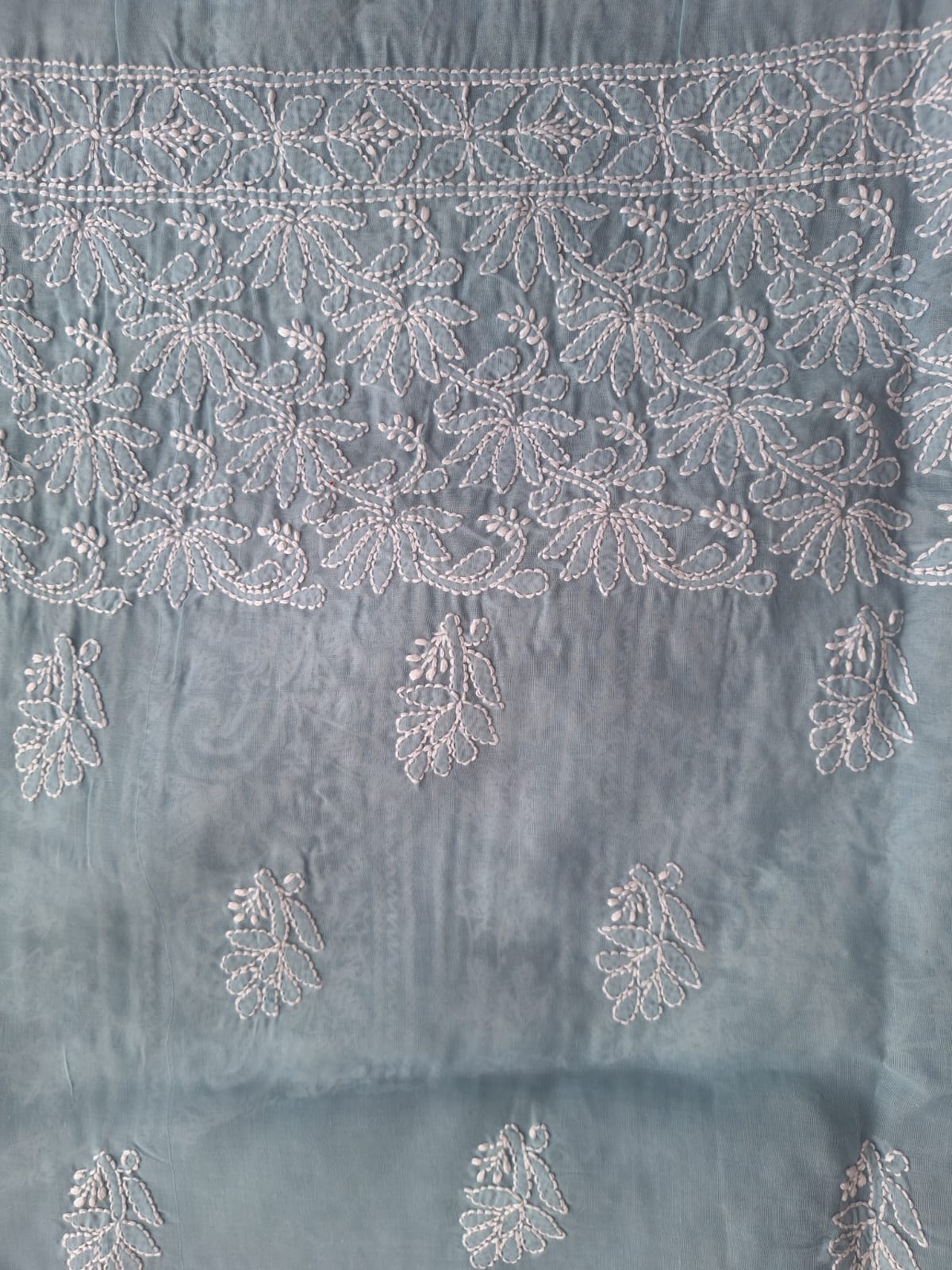 KAMAL Cotton Handcrafted Jaalwork Kurta Fabric