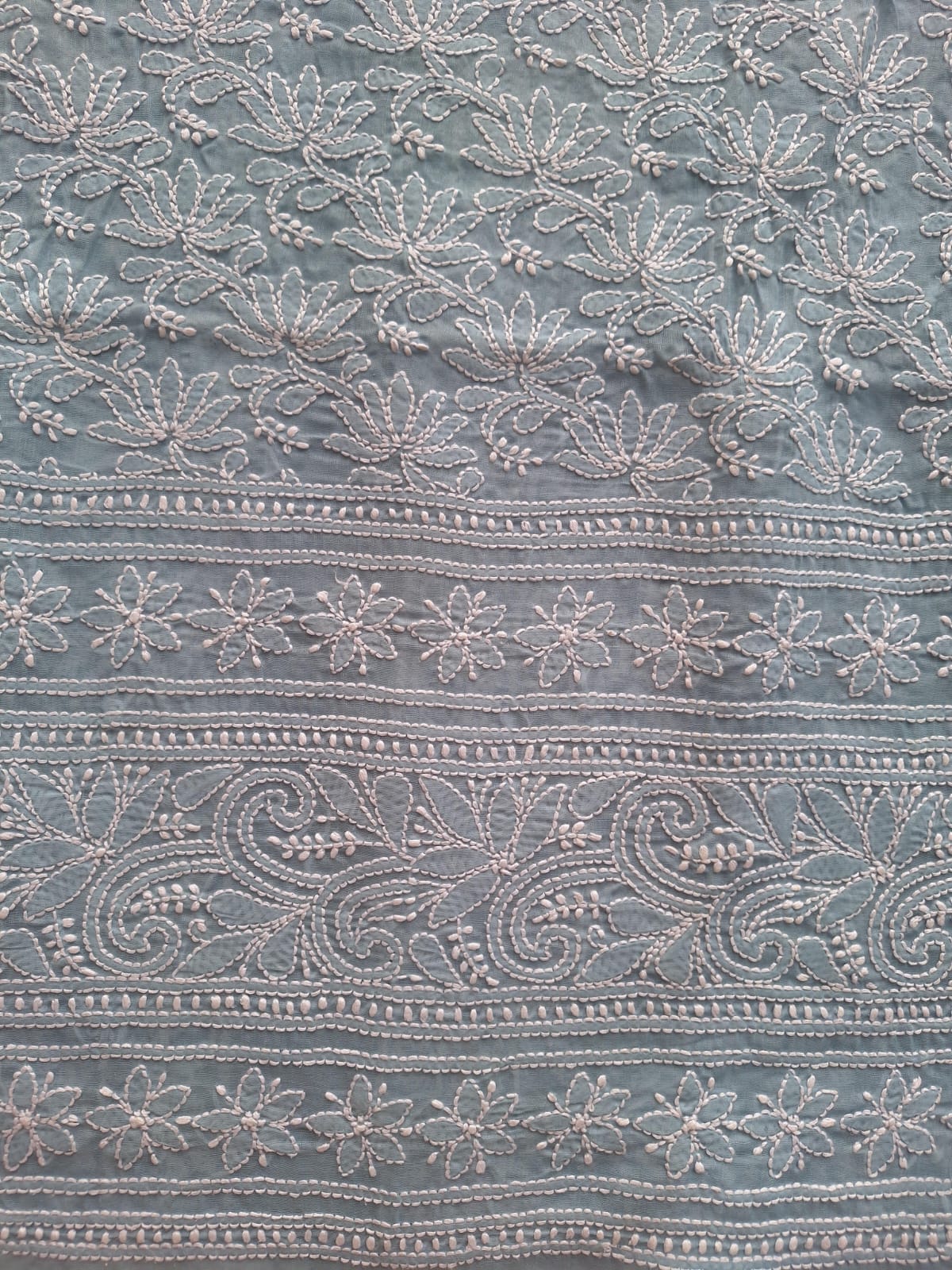 KAMAL Cotton Handcrafted Jaalwork Kurta Fabric