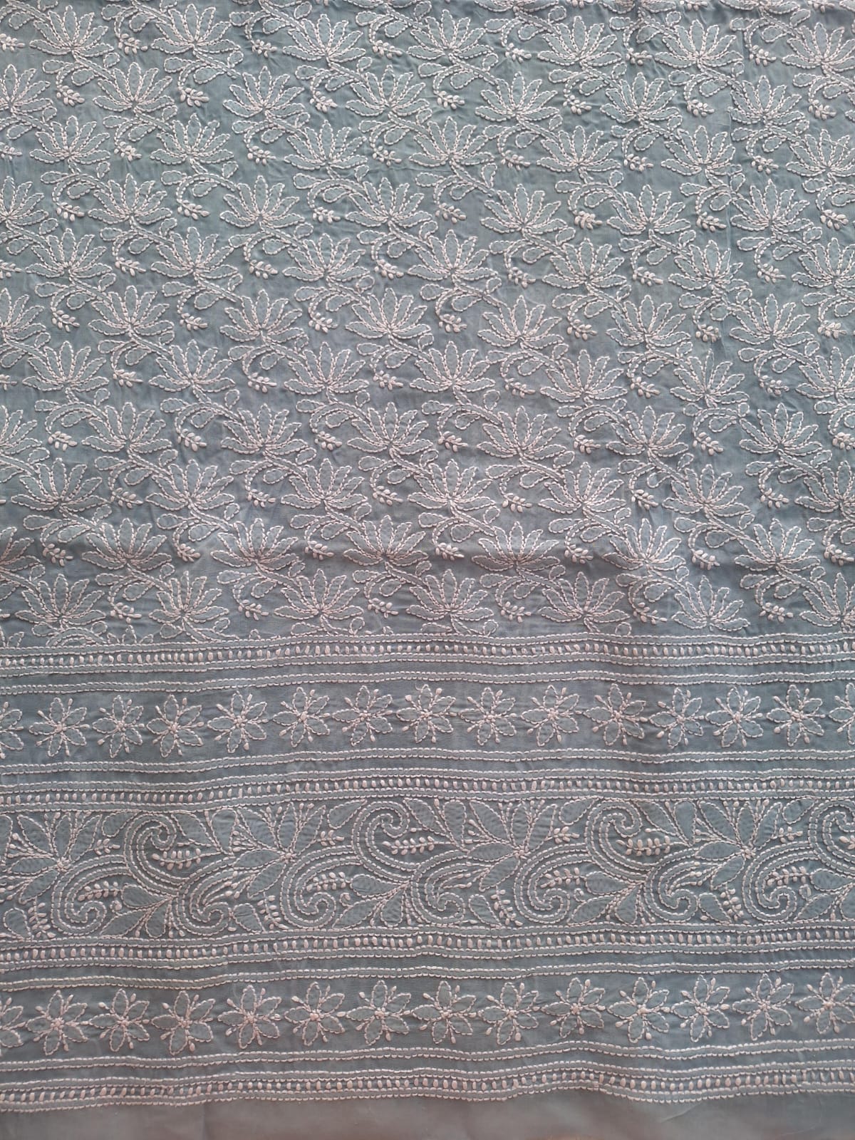 KAMAL Cotton Handcrafted Jaalwork Kurta Fabric