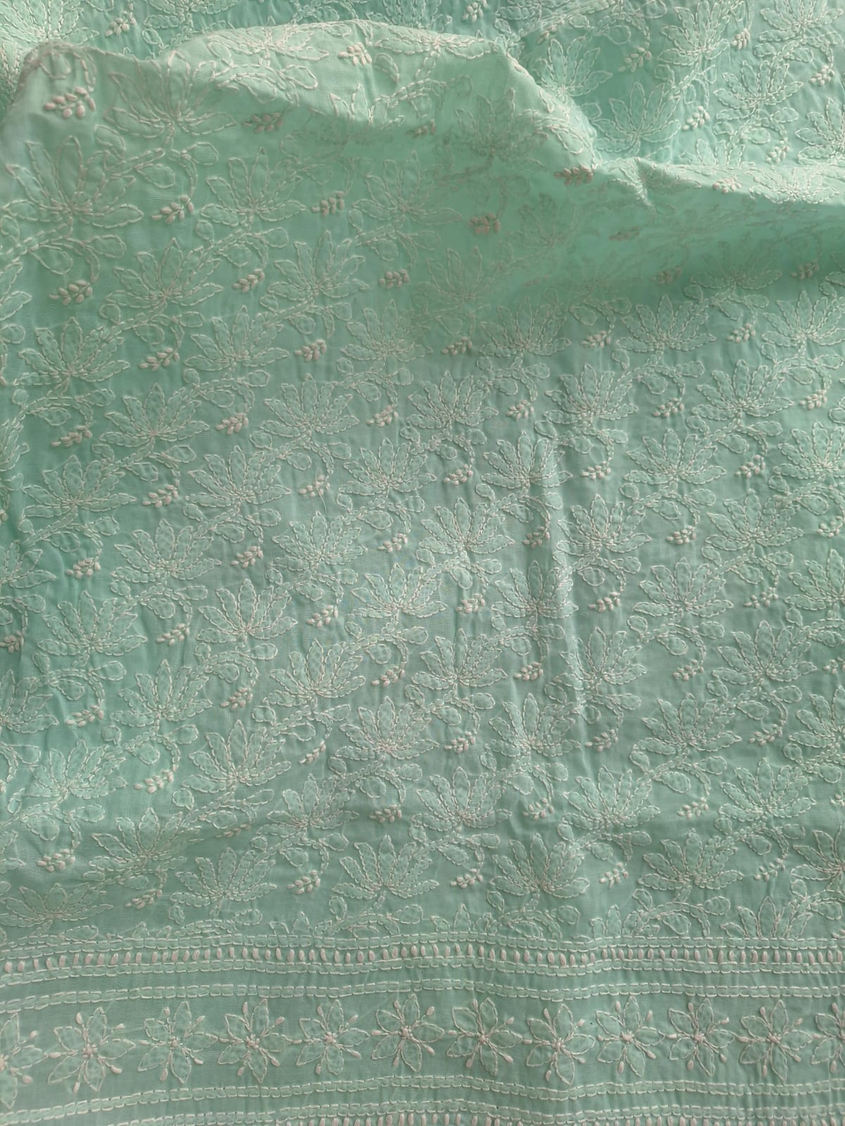 KAMAL cotton Handcrafted Jaalwork Kurta Fabric