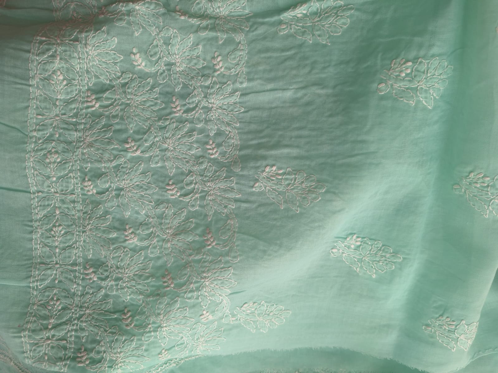 KAMAL cotton Handcrafted Jaalwork Kurta Fabric