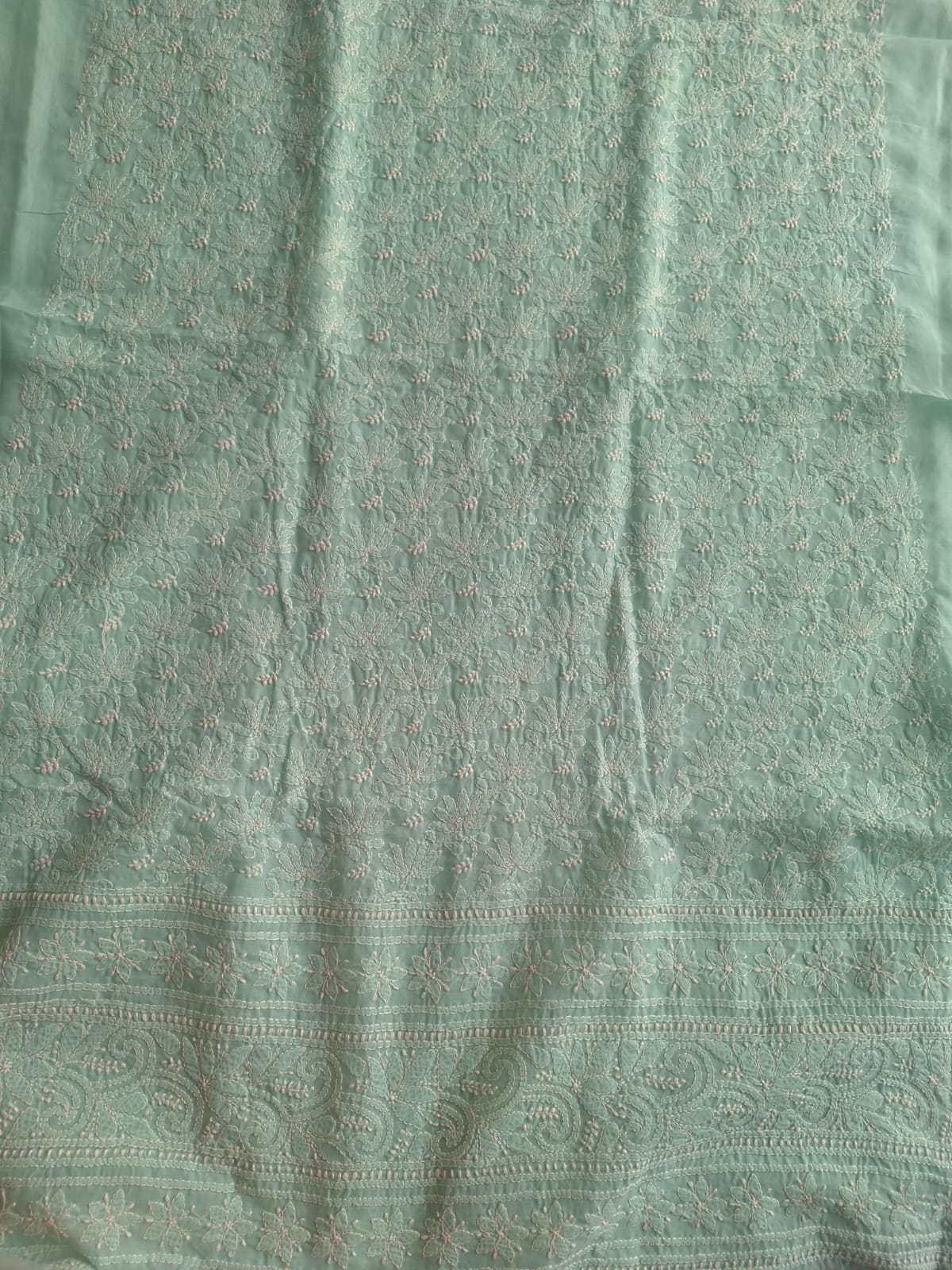 KAMAL cotton Handcrafted Jaalwork Kurta Fabric