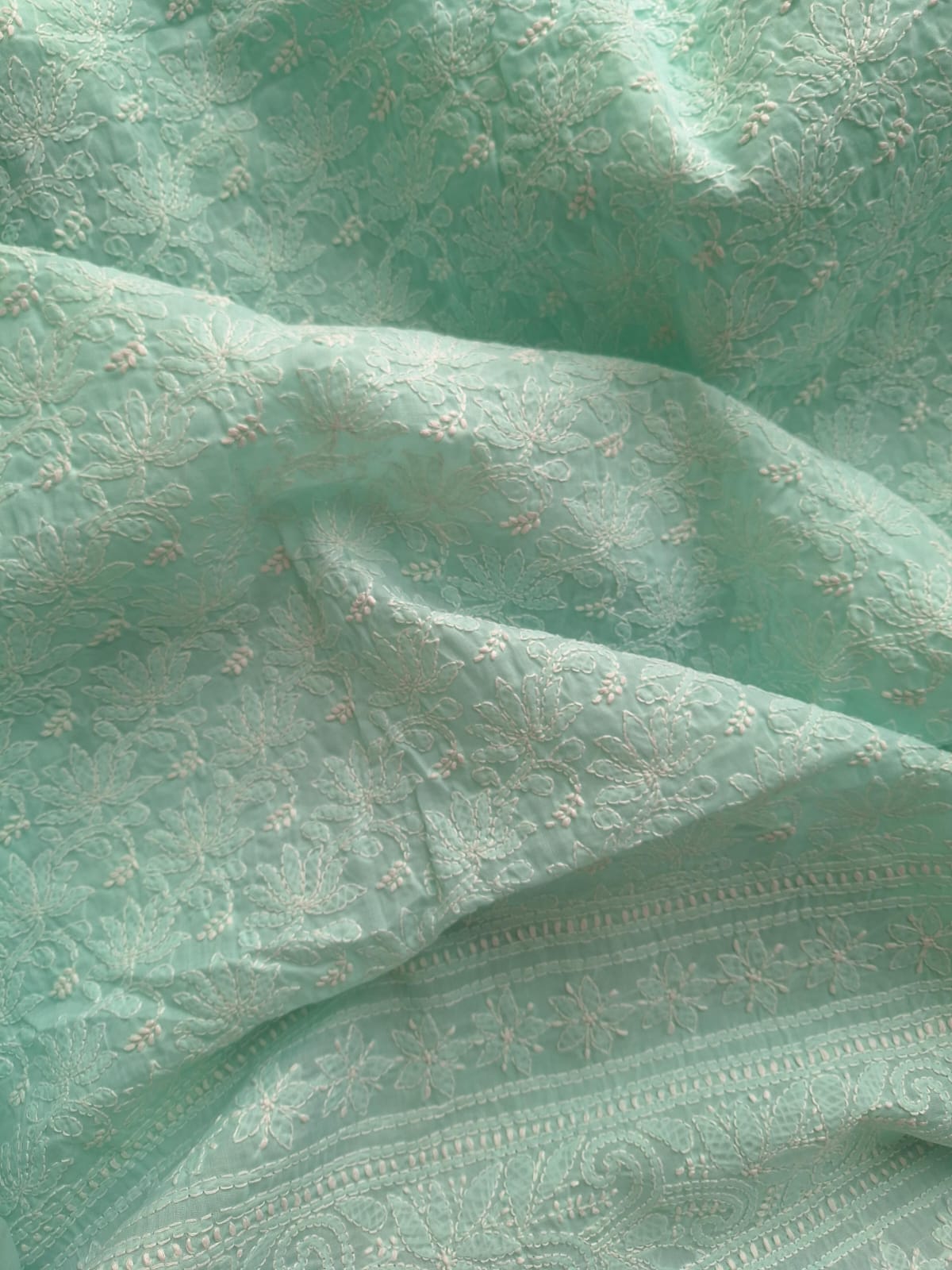 KAMAL cotton Handcrafted Jaalwork Kurta Fabric