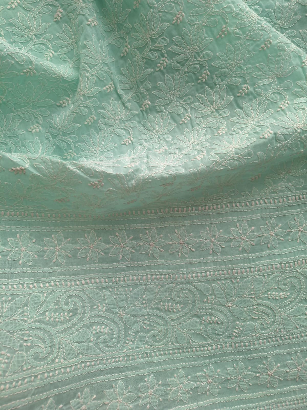 KAMAL cotton Handcrafted Jaalwork Kurta Fabric