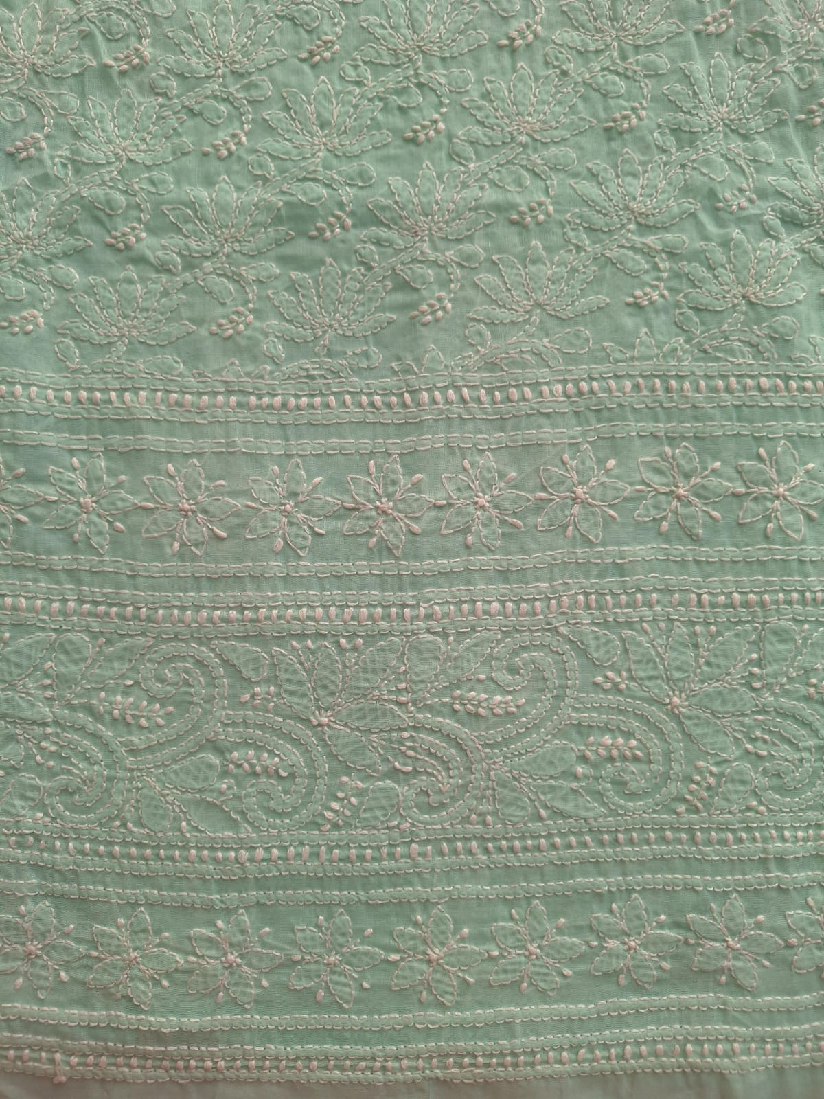 KAMAL cotton Handcrafted Jaalwork Kurta Fabric