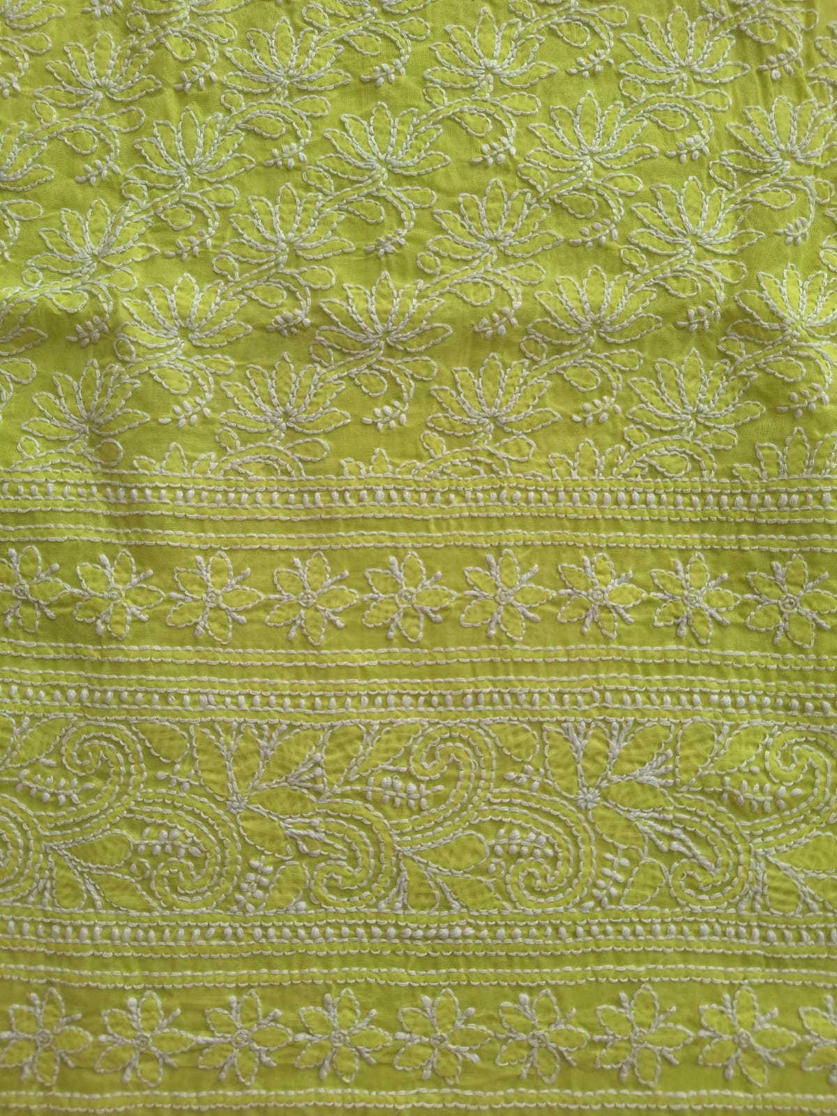 KAMAL Cotton Handcrafted Jaalwork Kurta Fabric
