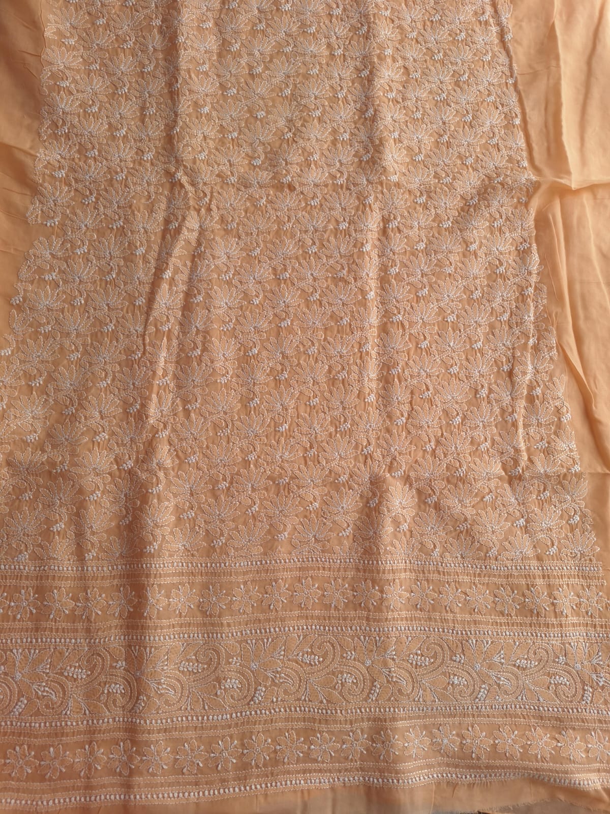 Kamal Cotton Handcrafted Jaalwork Kurta Fabric