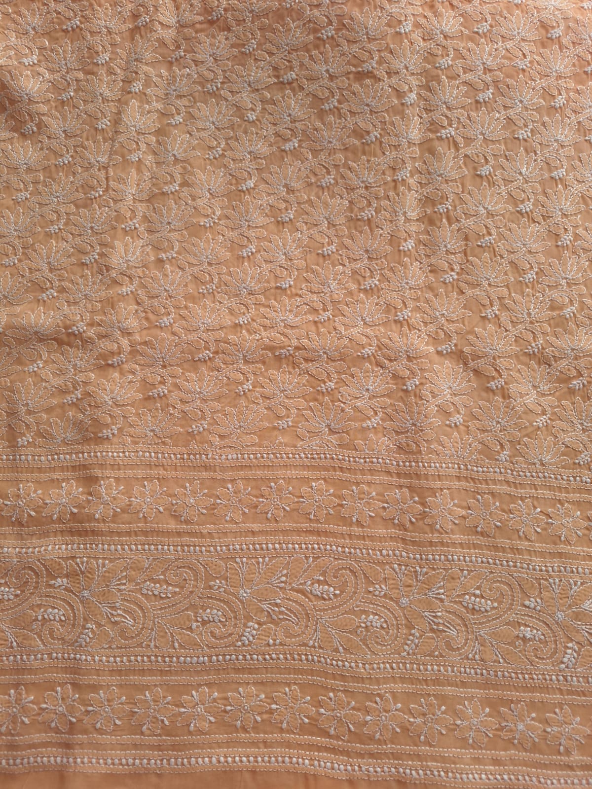 Kamal Cotton Handcrafted Jaalwork Kurta Fabric