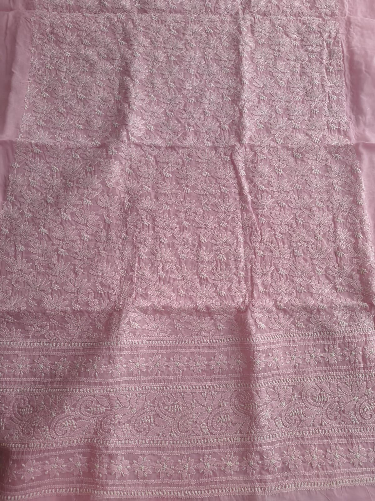 Kamal Cotton Handcrafted Jaalwork Kurta Fabric