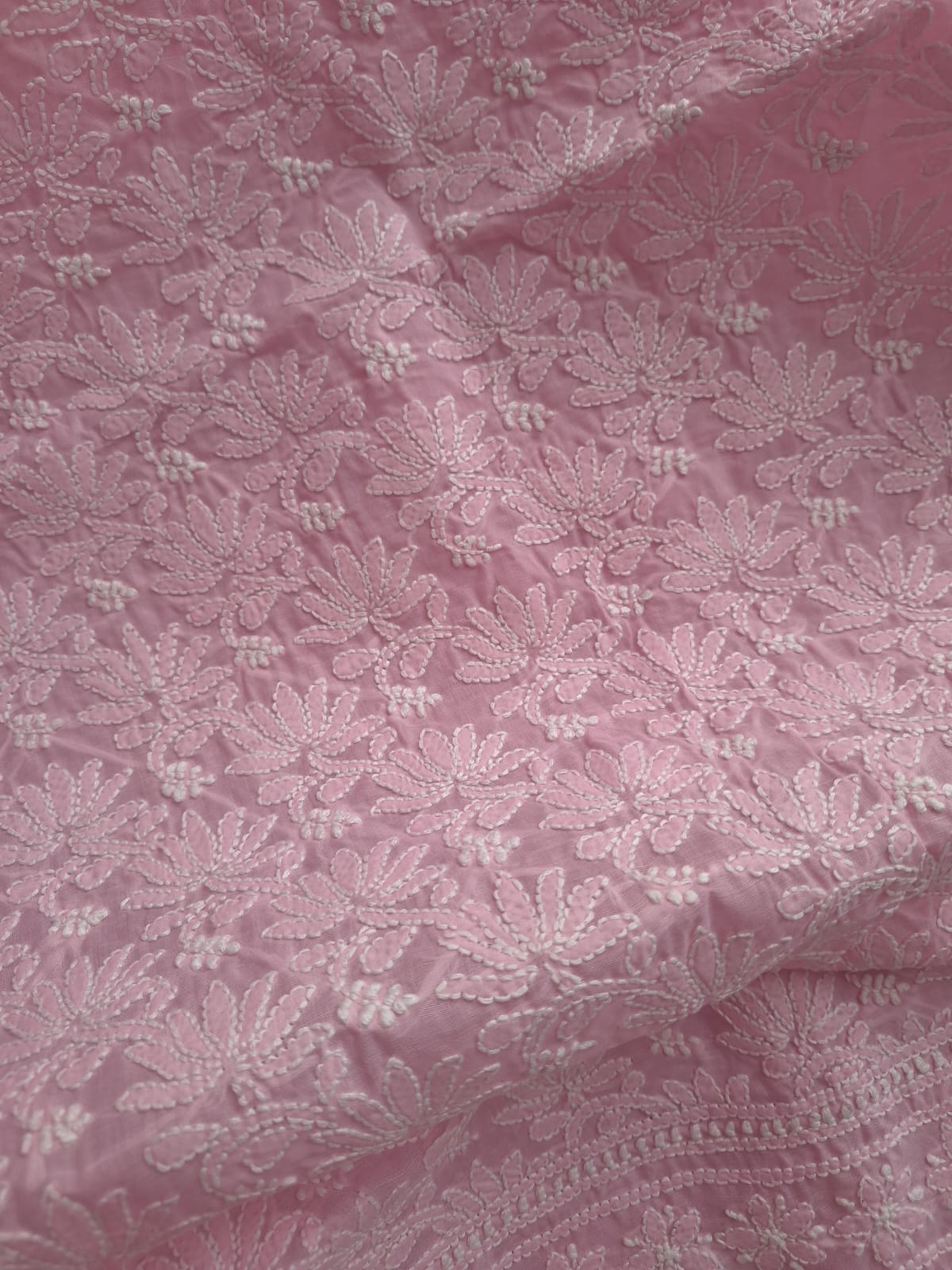 Kamal Cotton Handcrafted Jaalwork Kurta Fabric