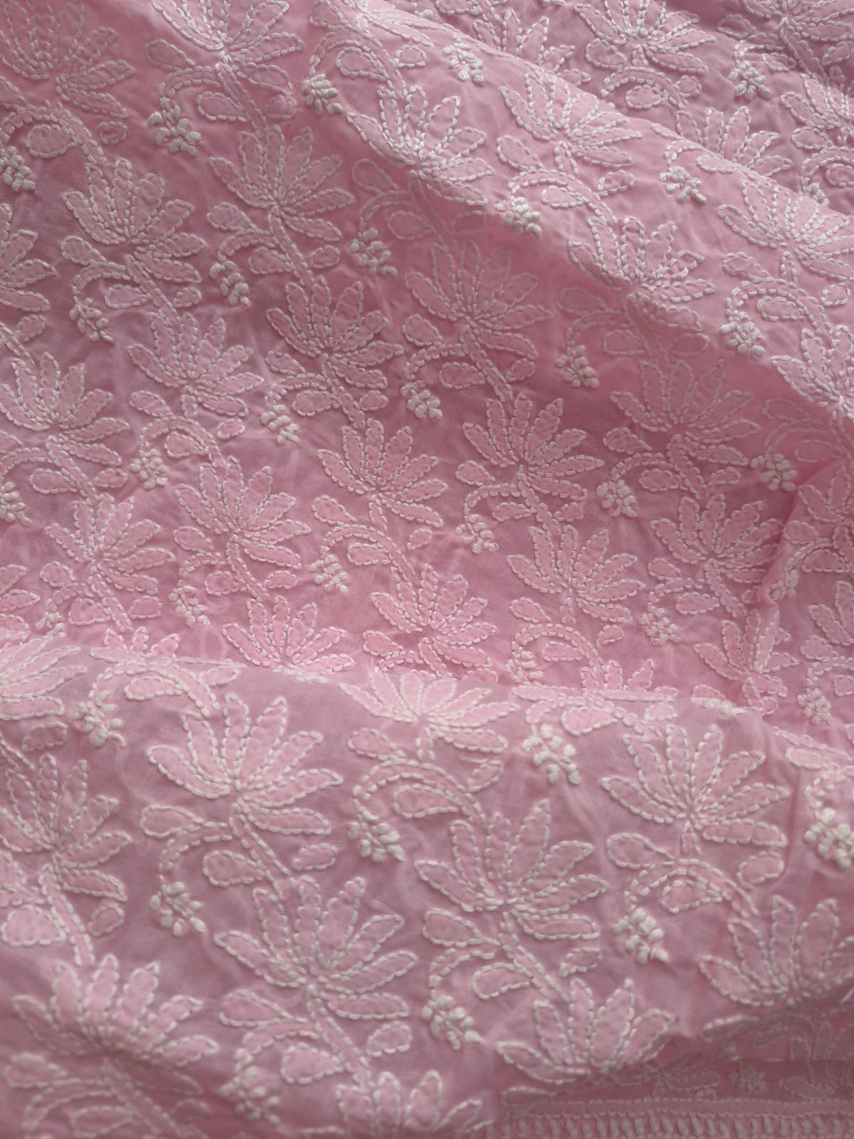 Kamal Cotton Handcrafted Jaalwork Kurta Fabric