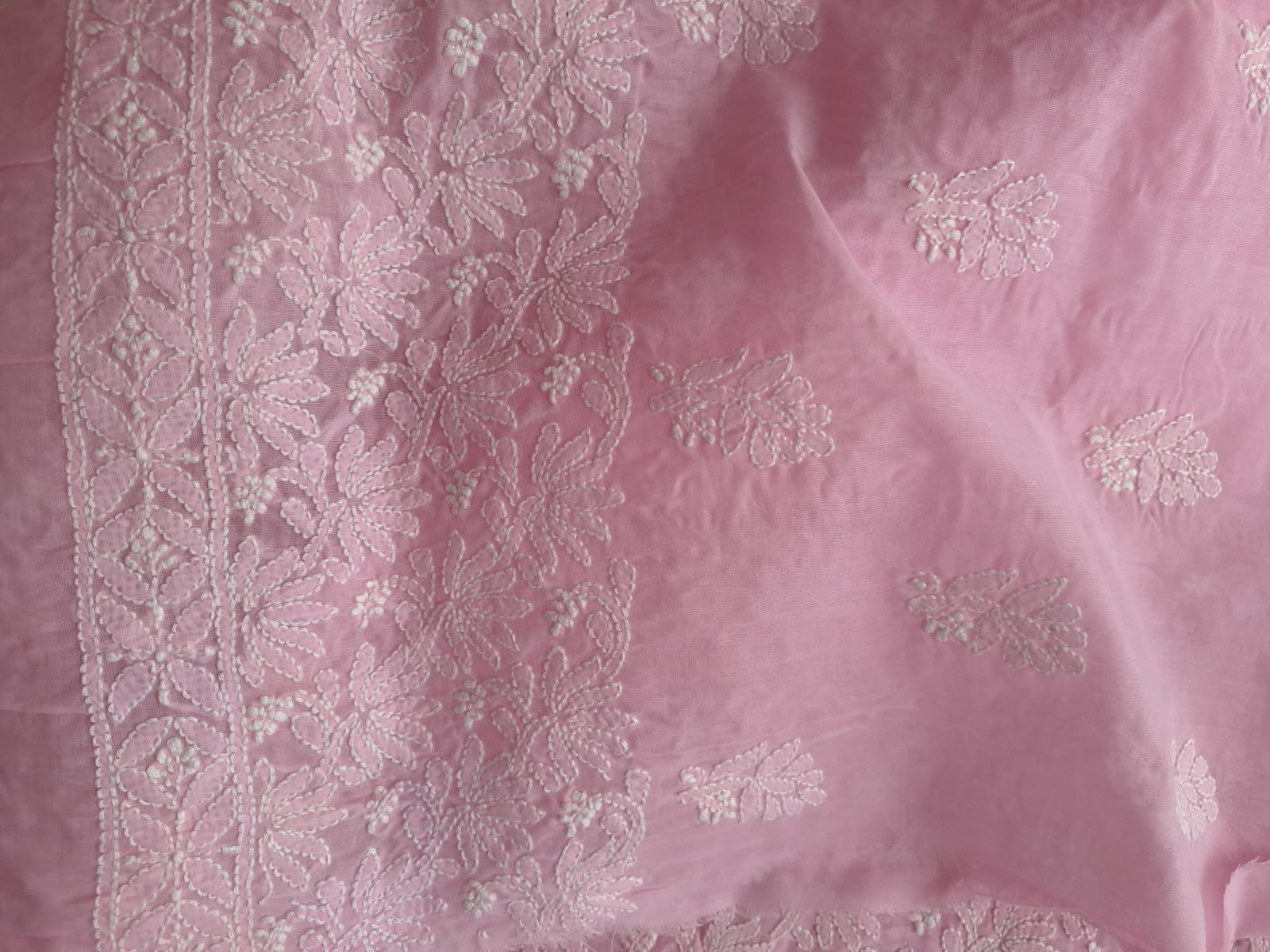 Kamal Cotton Handcrafted Jaalwork Kurta Fabric