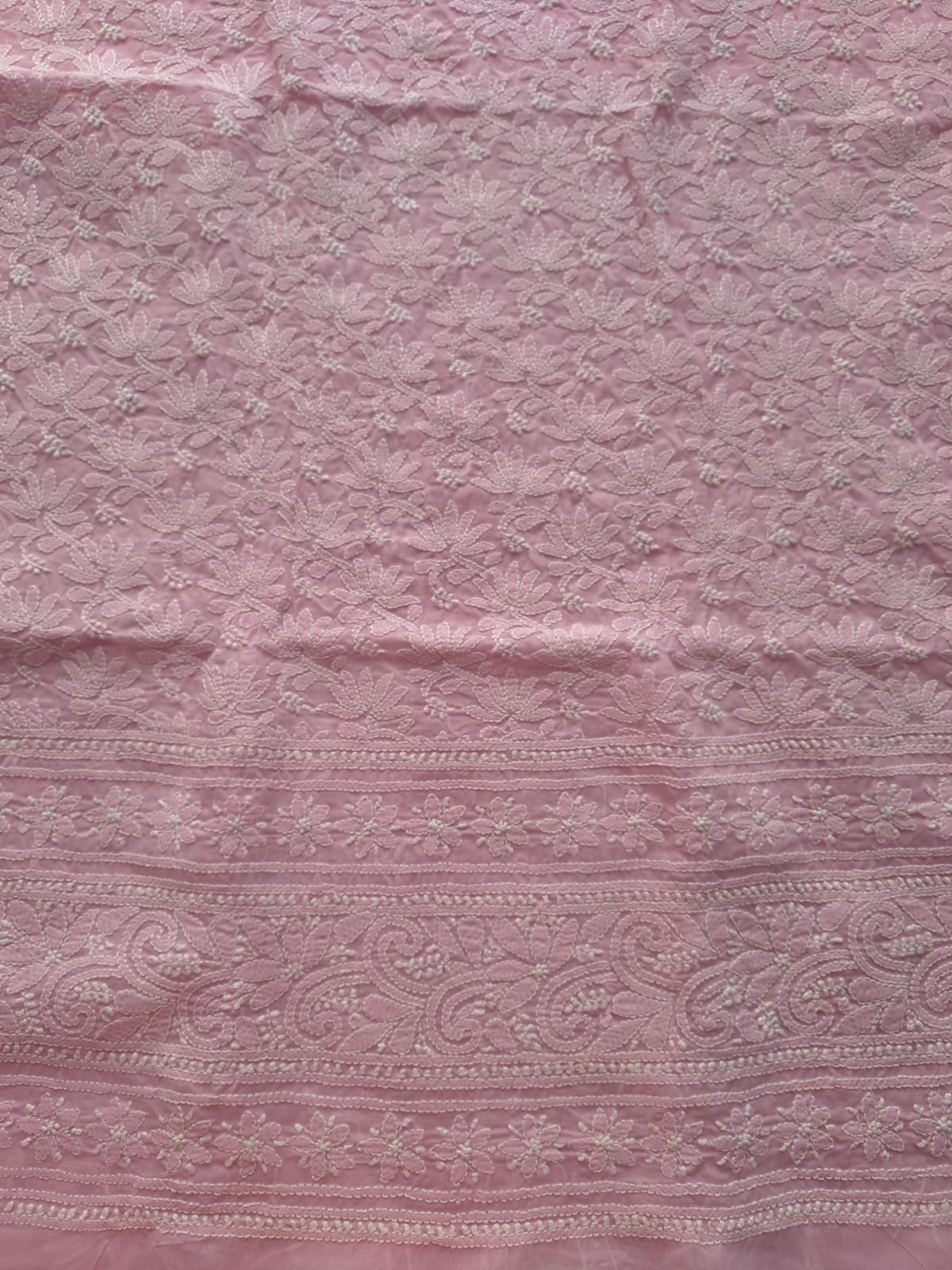 Kamal Cotton Handcrafted Jaalwork Kurta Fabric