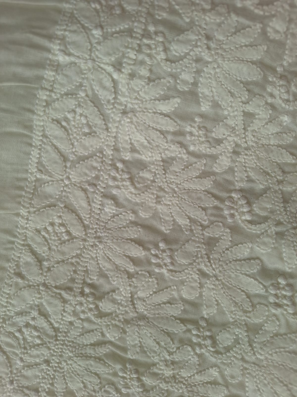 KAMAL Cotton Handcrafted Jaalwork Kurta Fabric