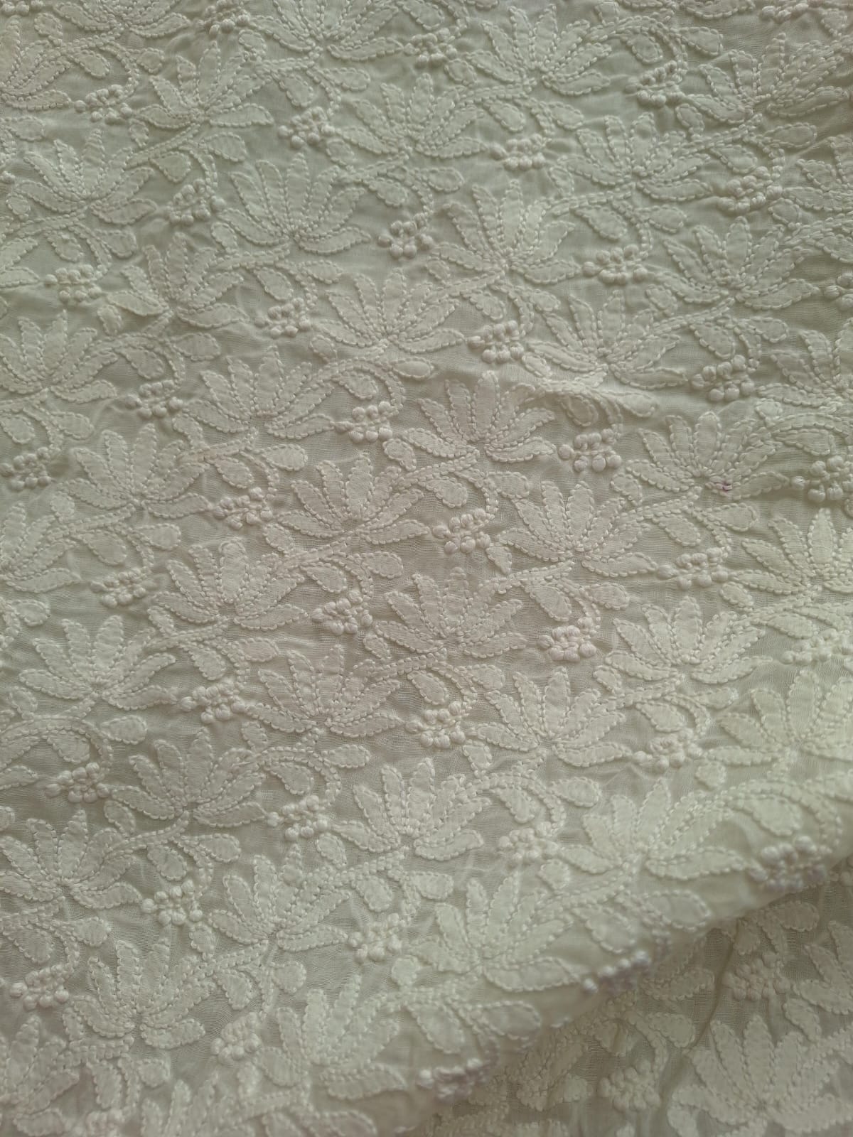 KAMAL Cotton Handcrafted Jaalwork Kurta Fabric