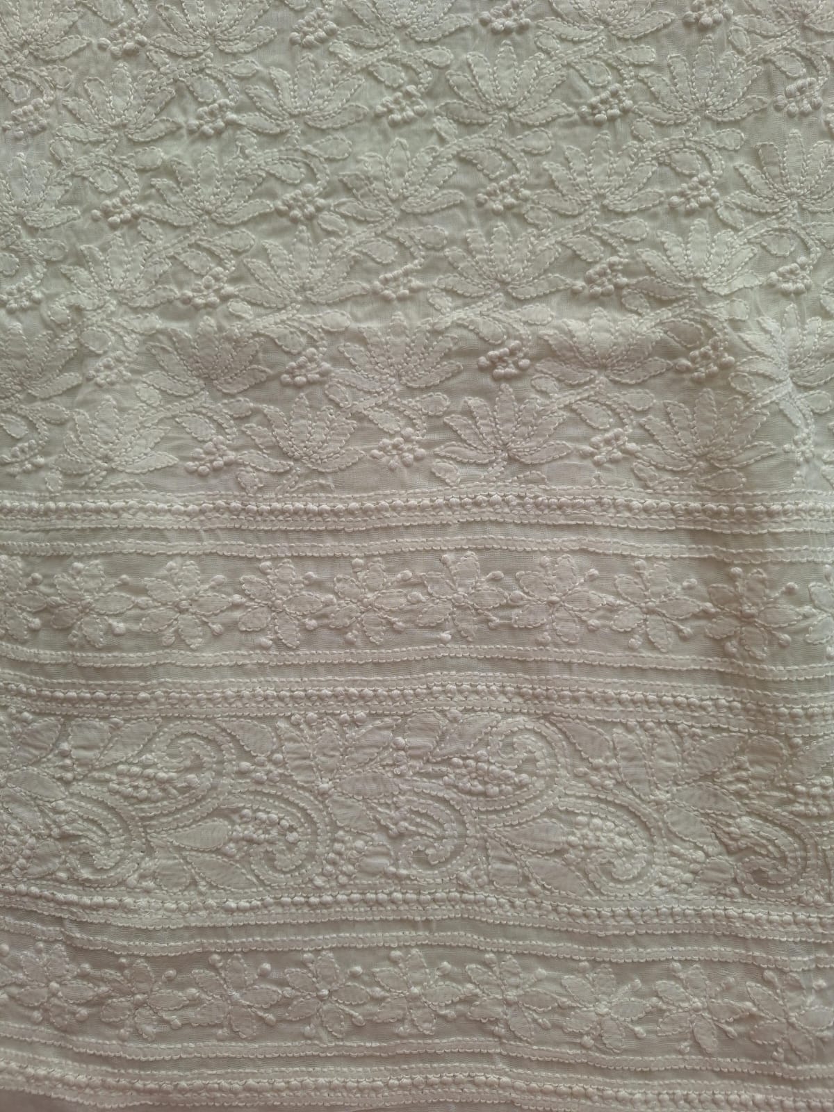 KAMAL Cotton Handcrafted Jaalwork Kurta Fabric