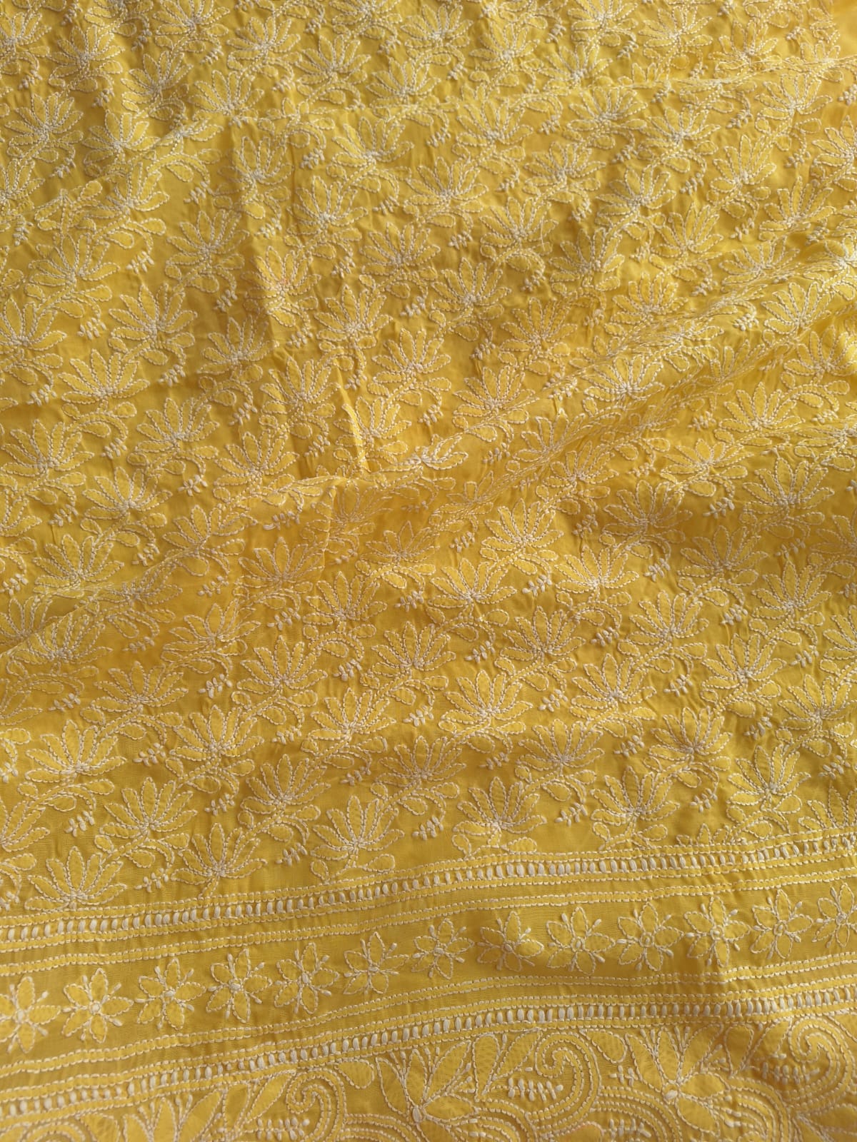 KAMAL Cotton Handcrafted Jaalwork Kurta fabric