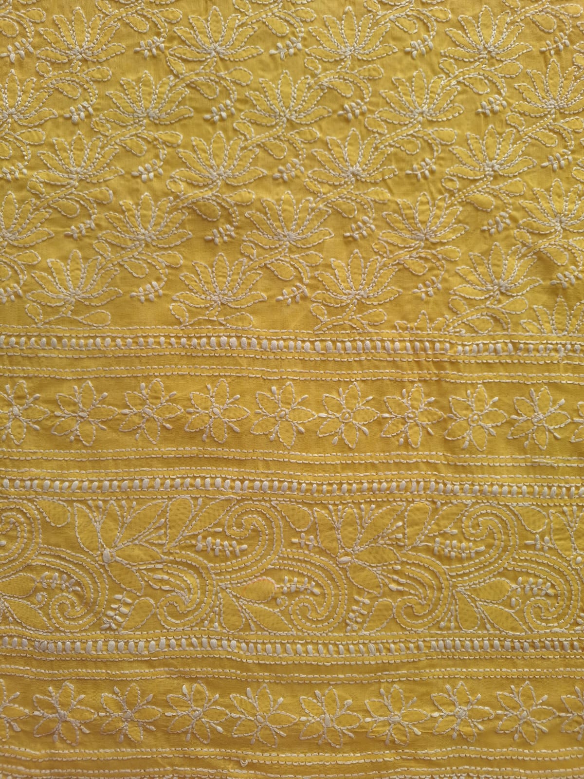 KAMAL Cotton Handcrafted Jaalwork Kurta fabric