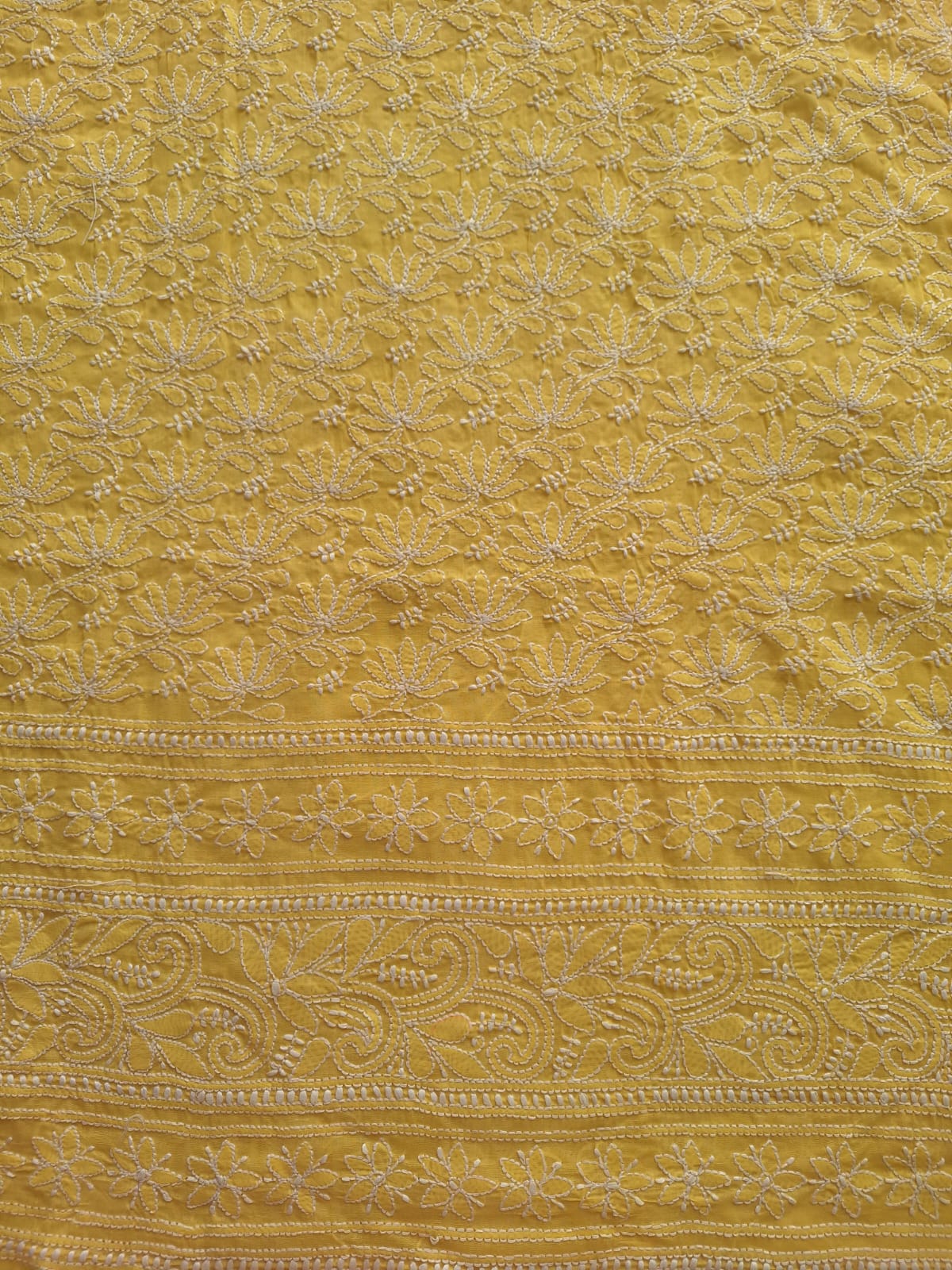 KAMAL Cotton Handcrafted Jaalwork Kurta fabric