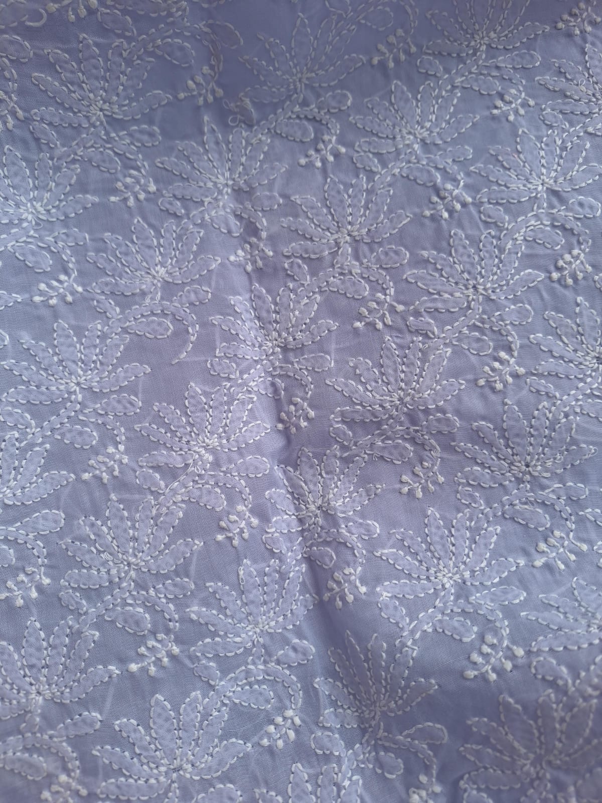 KAMAL Cotton Handcrafted Jaalwork Kurta Fabric