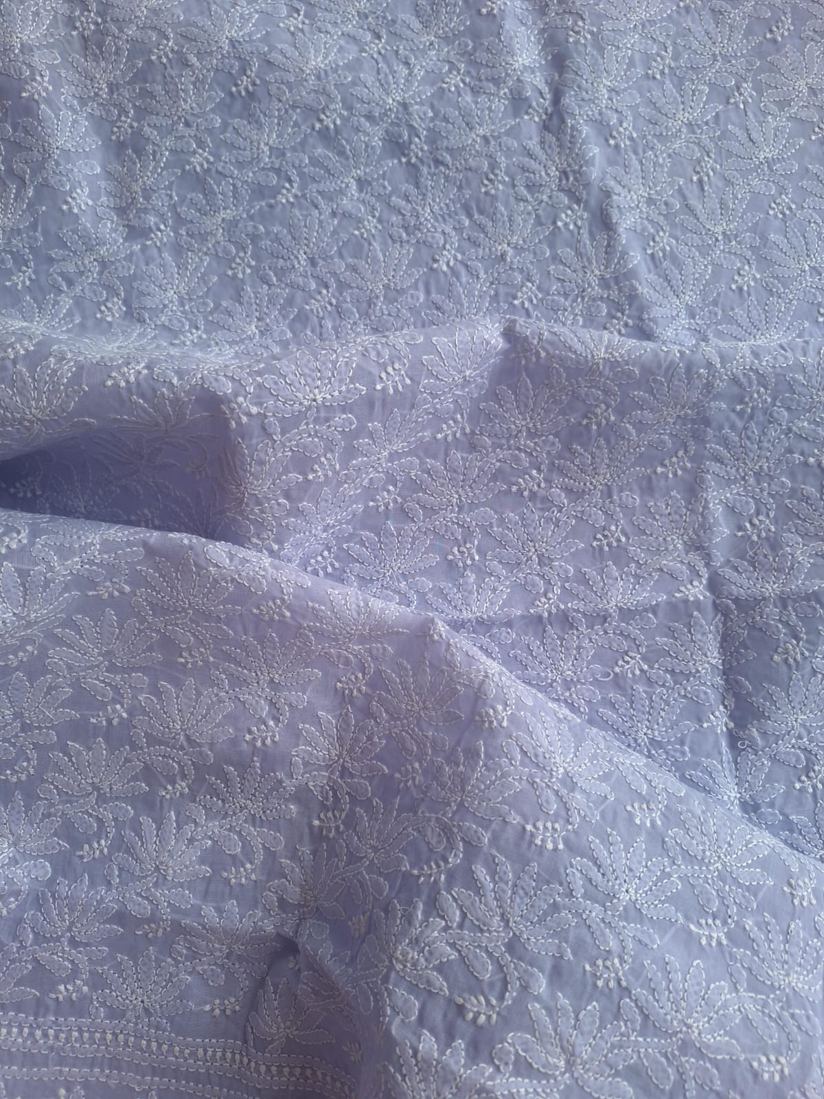 KAMAL Cotton Handcrafted Jaalwork Kurta Fabric