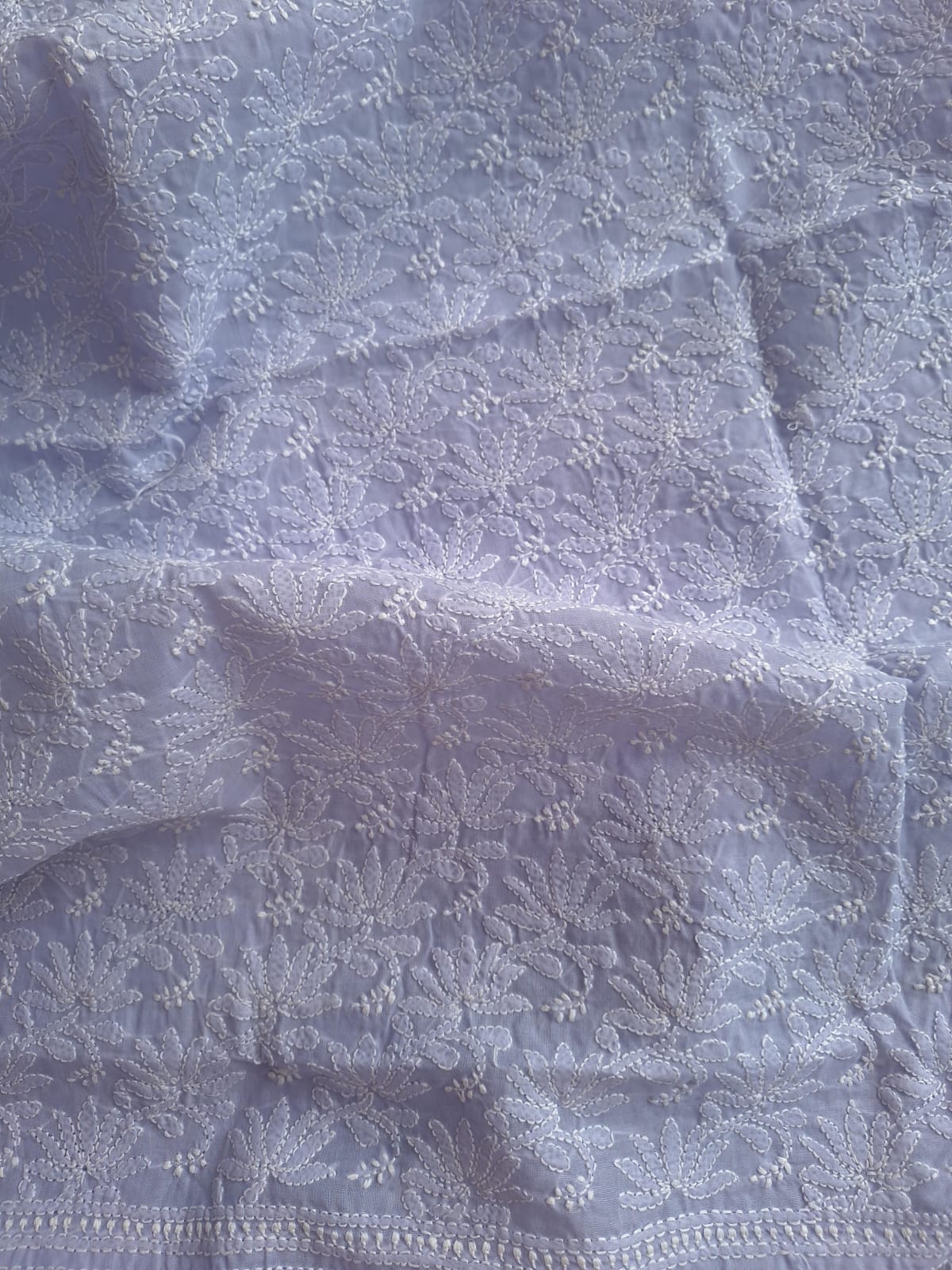 KAMAL Cotton Handcrafted Jaalwork Kurta Fabric