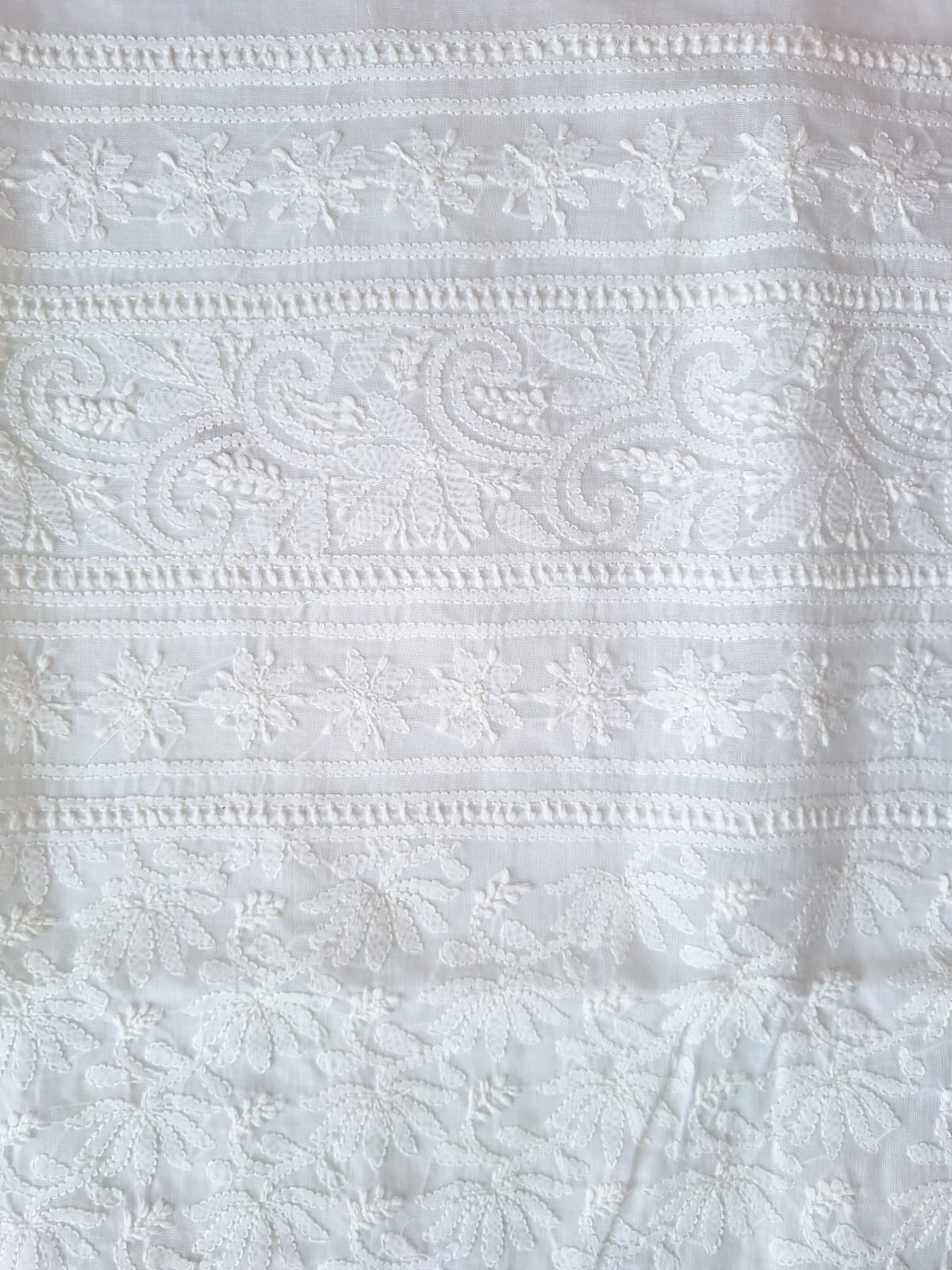 KAMAL Cotton Handcrafted Jaalwork Kurta Fabric