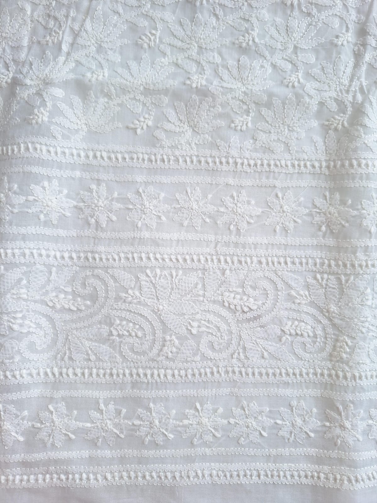 KAMAL Cotton Handcrafted Jaalwork Kurta Fabric