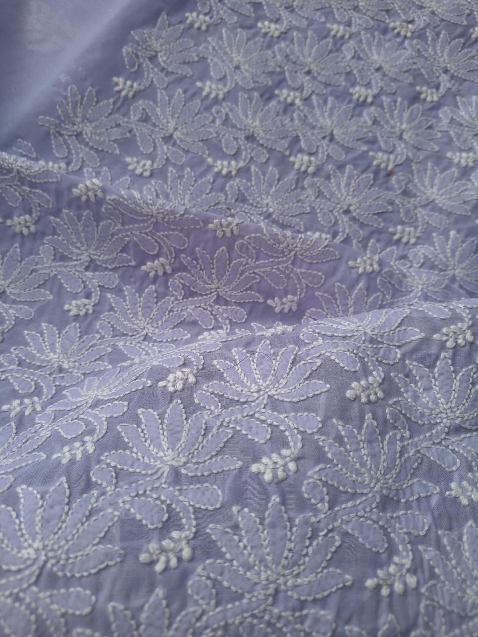 KAMAL cotton handcrafted Jaalwork kurta fabric