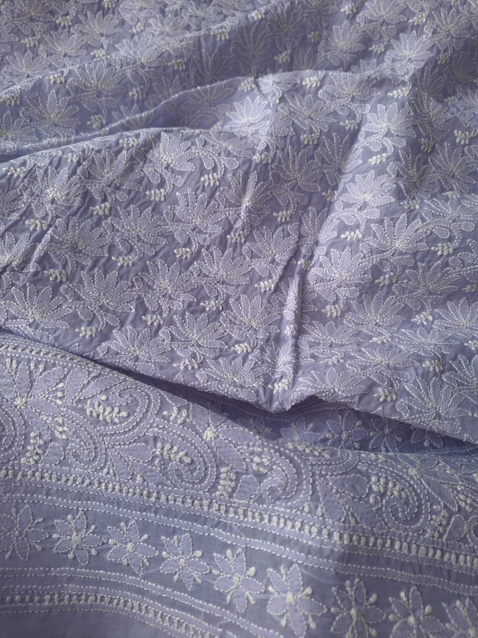 KAMAL cotton handcrafted Jaalwork kurta fabric