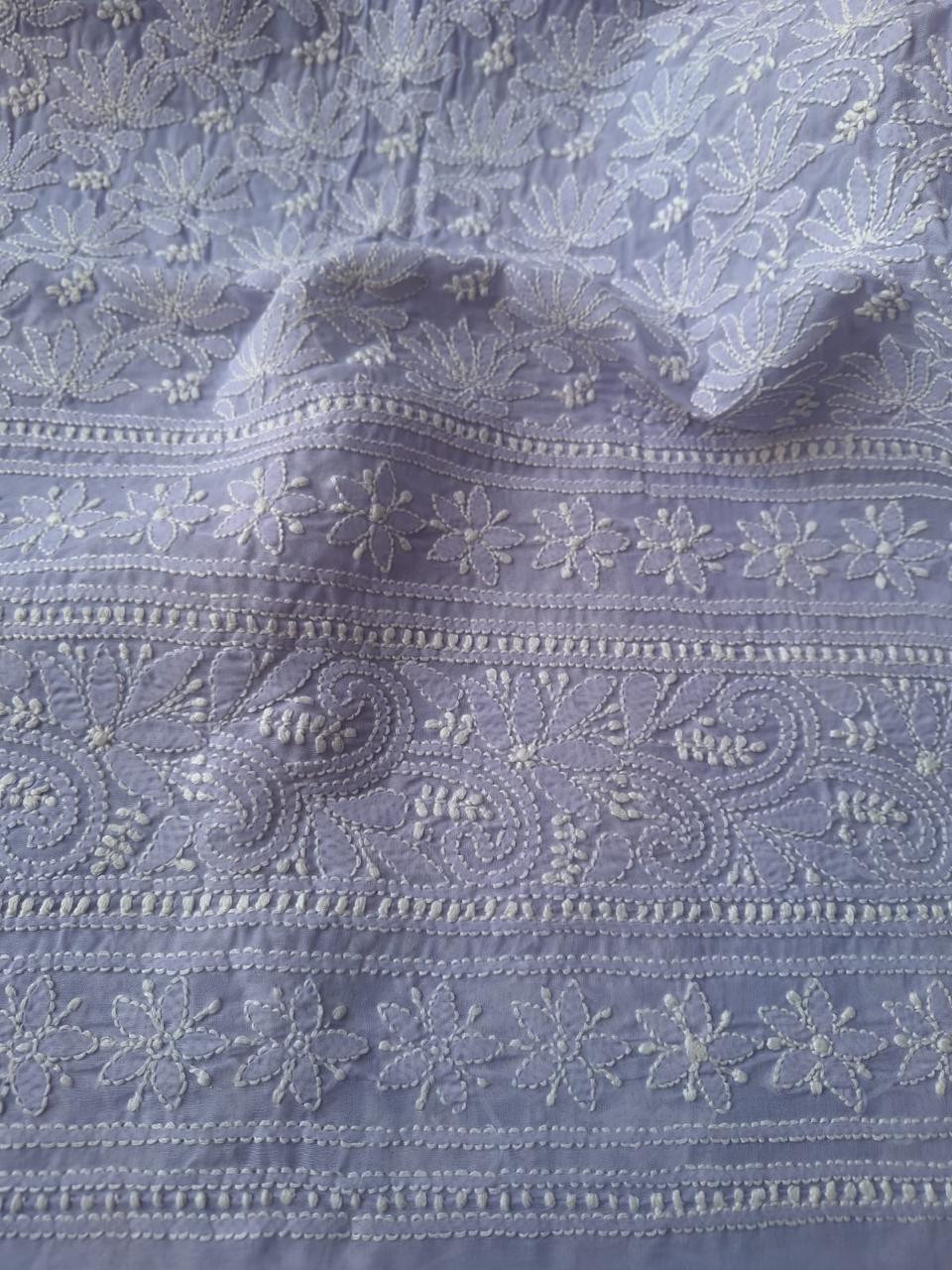 KAMAL cotton handcrafted Jaalwork kurta fabric