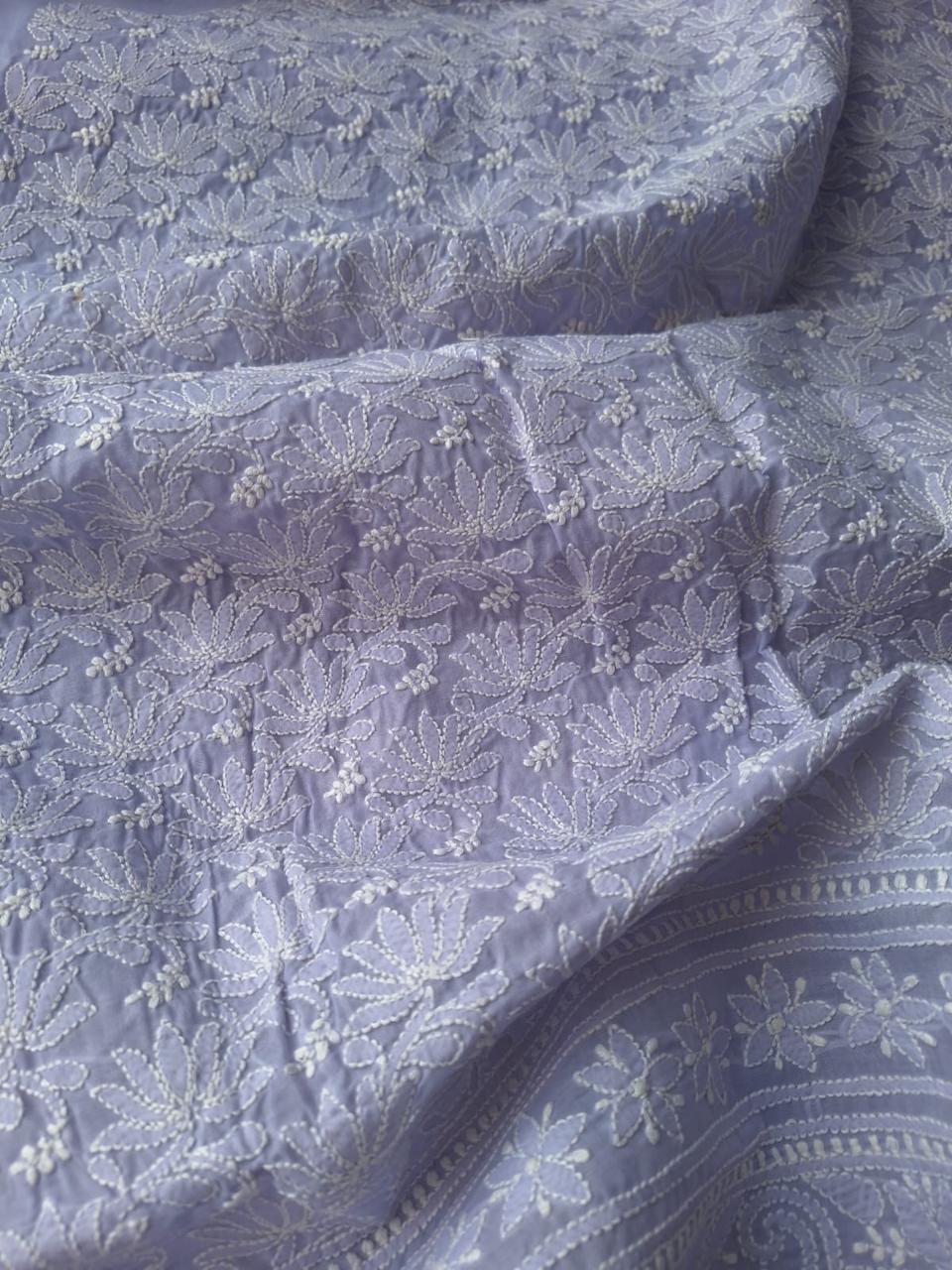 KAMAL cotton handcrafted Jaalwork kurta fabric