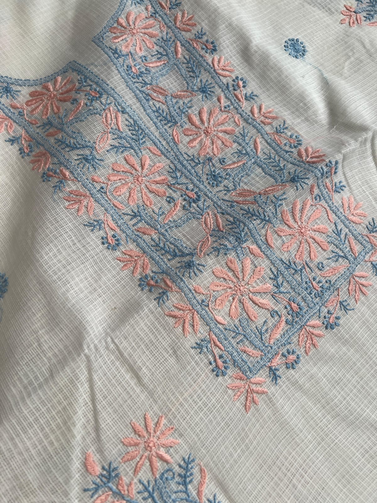 Kota cotton Unstitched kurta and dupatta set