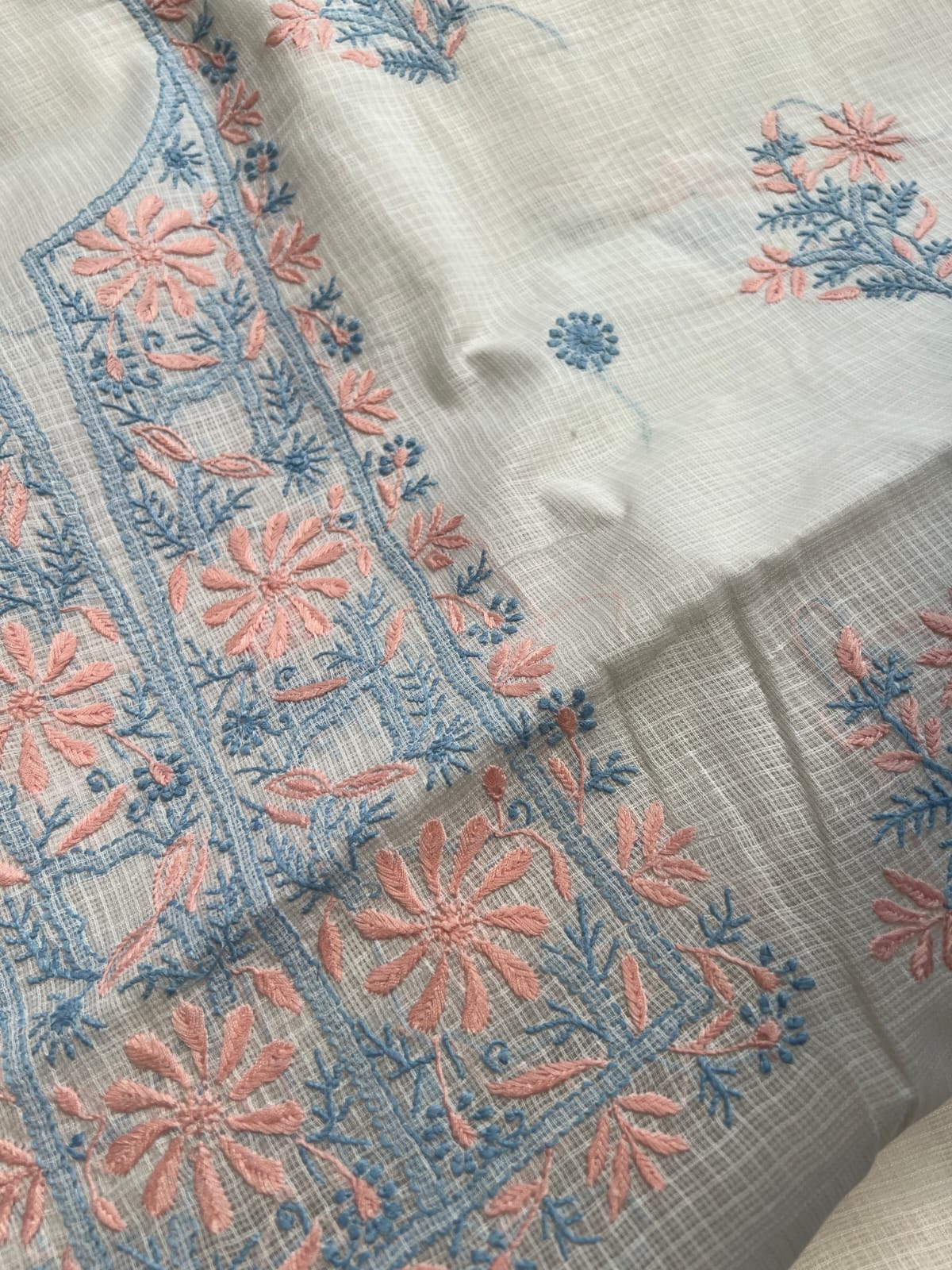 Kota cotton Unstitched kurta and dupatta set