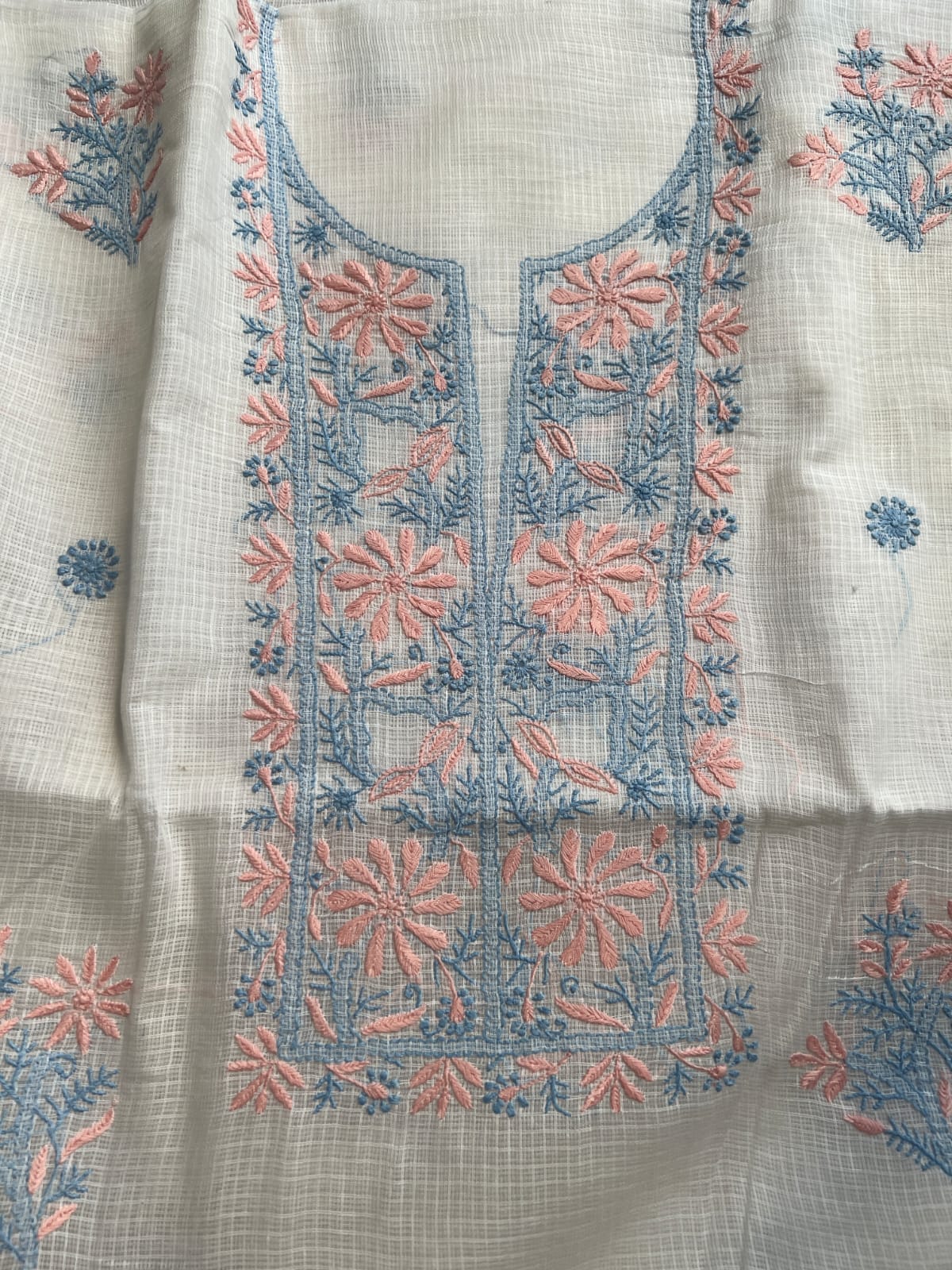 Kota cotton Unstitched kurta and dupatta set