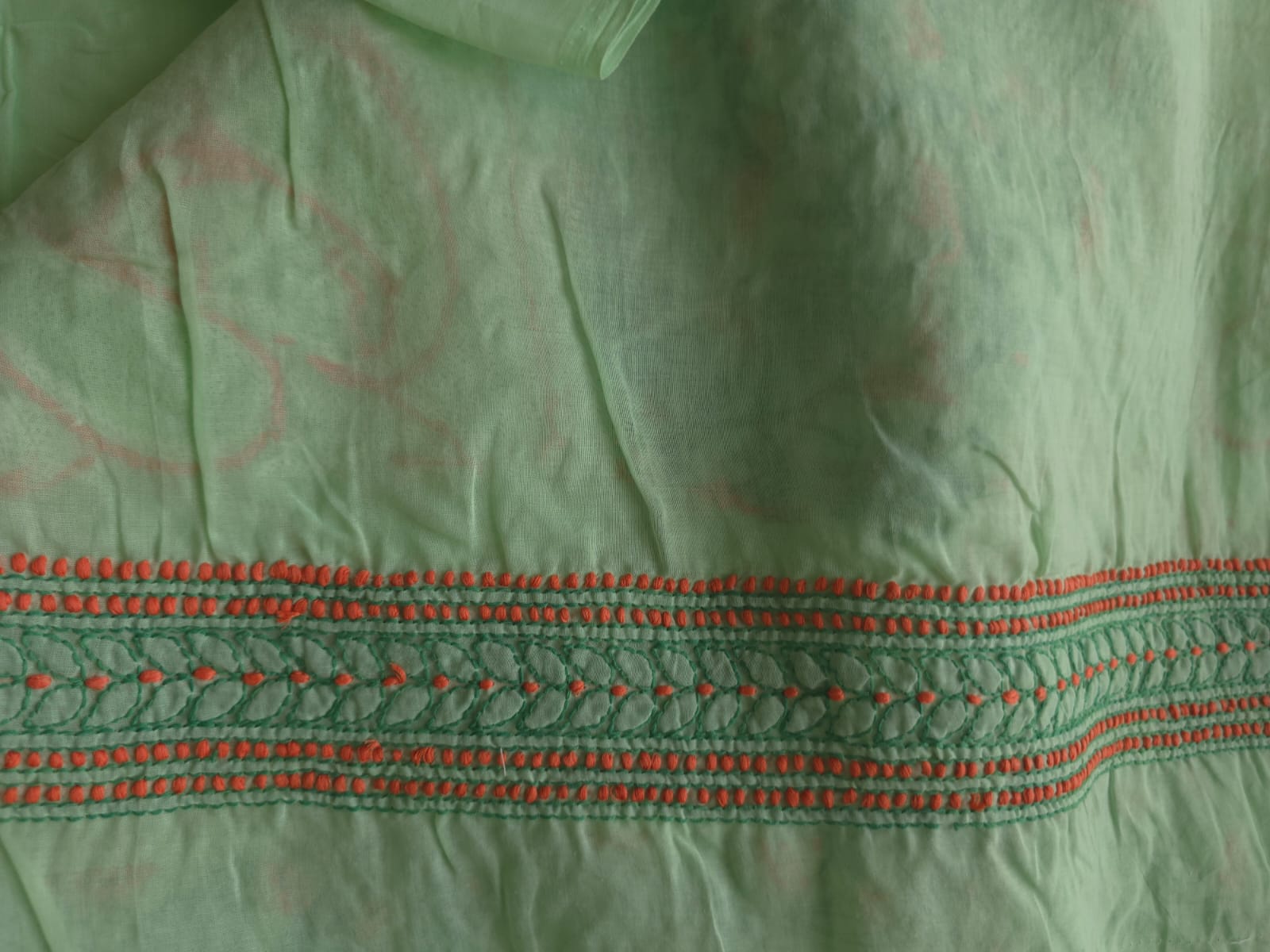 Sea Green Full suit with exquisite handwork  Jaaliwork