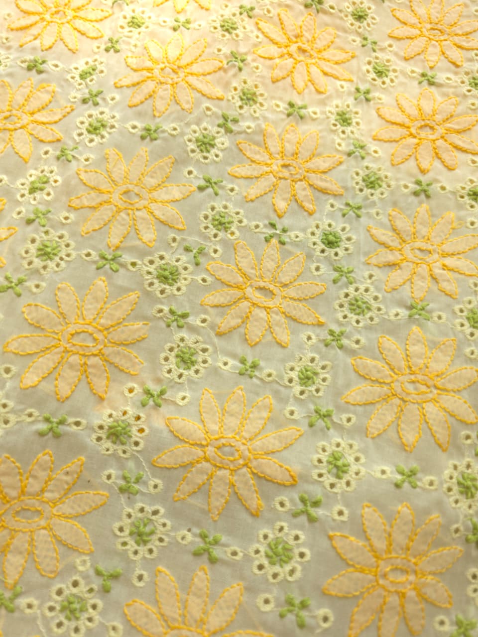 Light Dark yellow combination cotton suit with Handwork designer dupatta