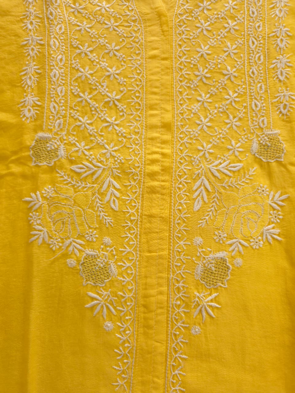 Soft Chanderi silk semistitched co ord set with fine chikankari only