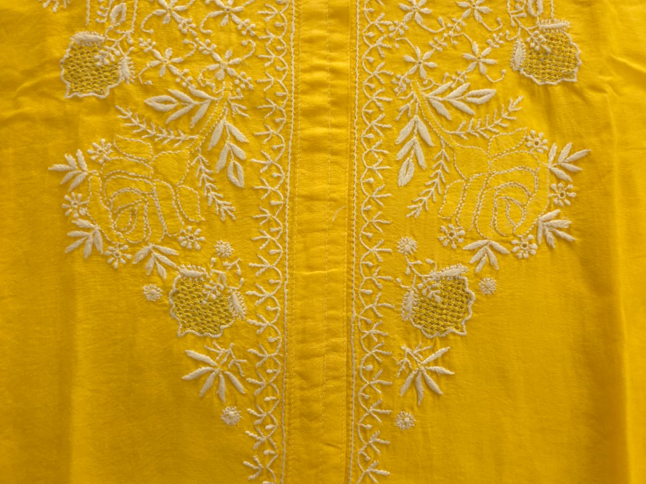 Soft Chanderi silk semistitched co ord set with fine chikankari only