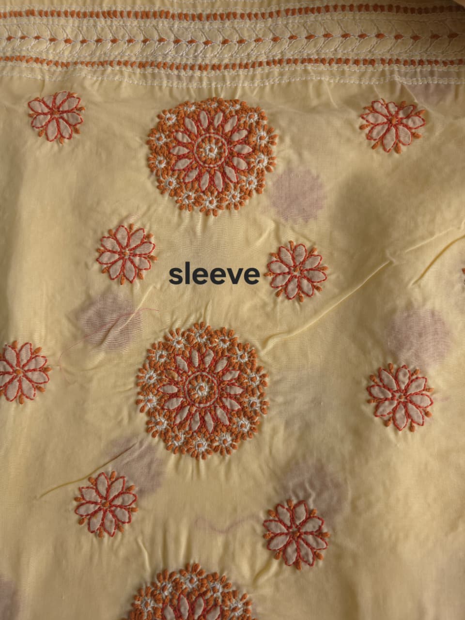 Beige and Brown Designer cotton set