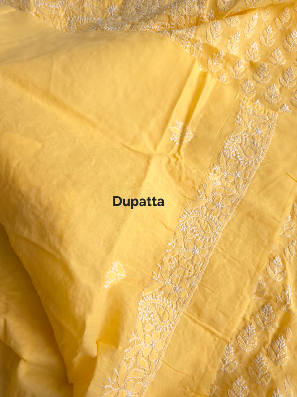 Yellow Angarkha pattern full set with Jaaliwork