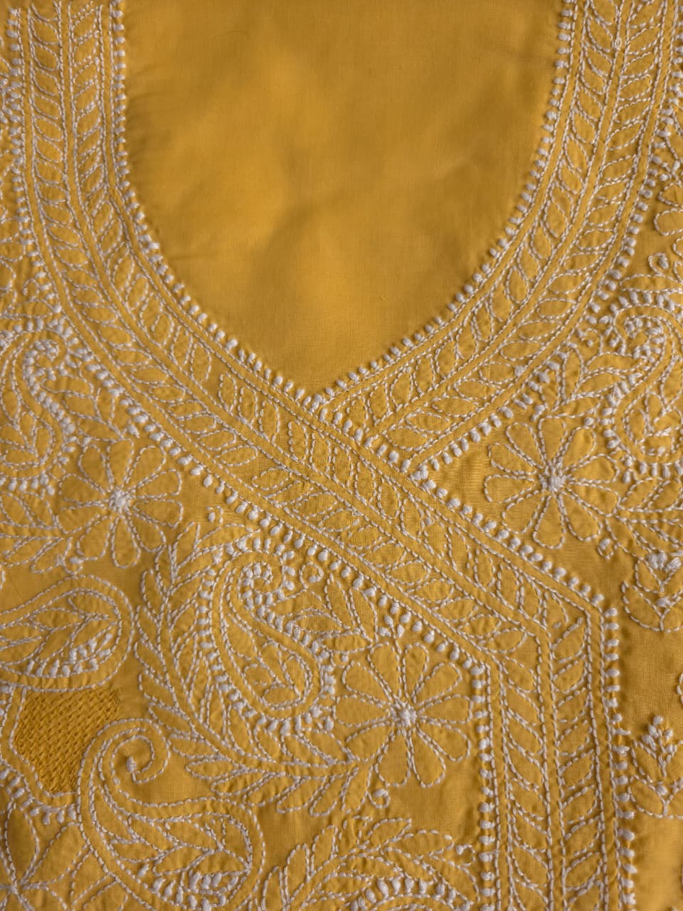 Mustard Yellow Angarkha Pattern Full set with Jaaliwork