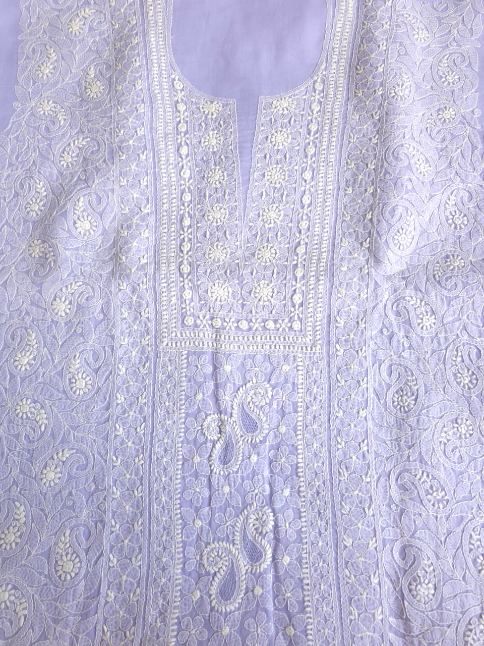 Premium Designer cotton Full set with fine chikankari jaalwork