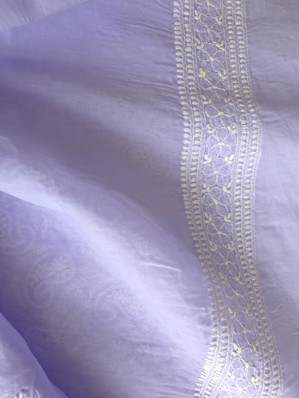 Premium Designer cotton Full set with fine chikankari jaalwork