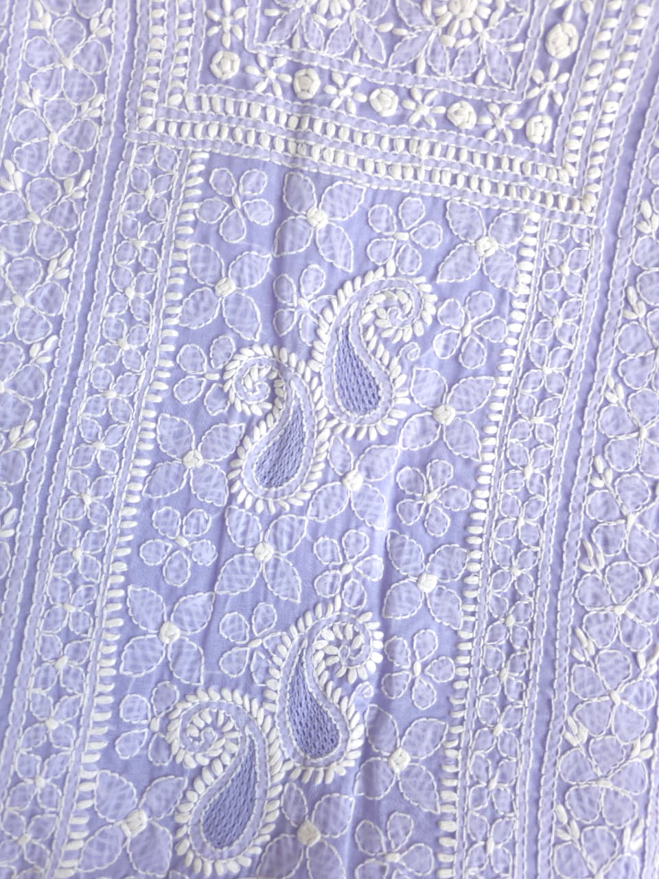 Premium Designer cotton Full set with fine chikankari jaalwork