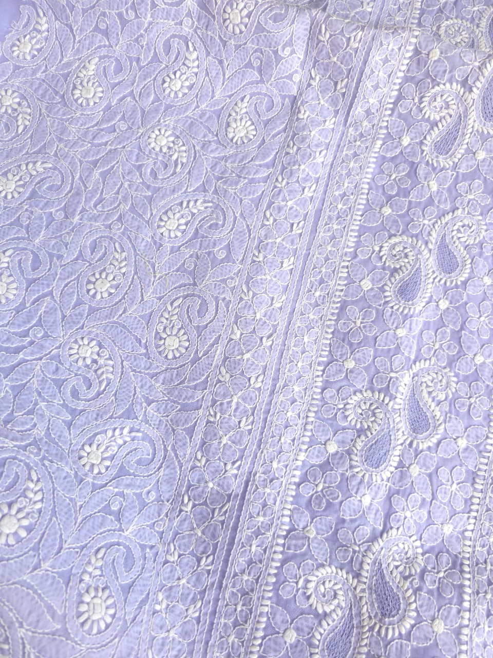 Premium Designer cotton Full set with fine chikankari jaalwork