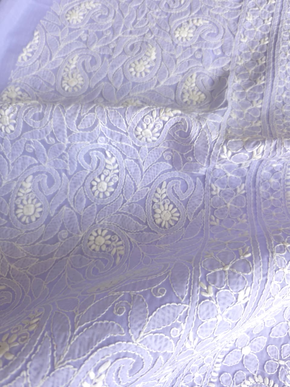 Premium Designer cotton Full set with fine chikankari jaalwork