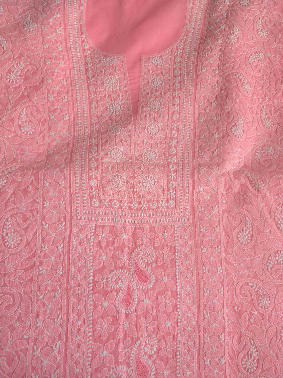 Designer cotton full suit with beautiful dupatta