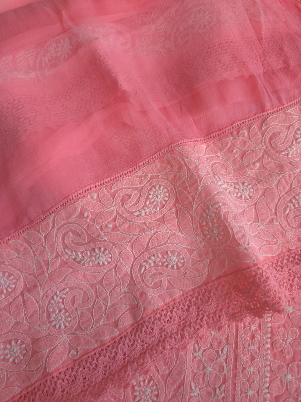 Designer cotton full suit with beautiful dupatta