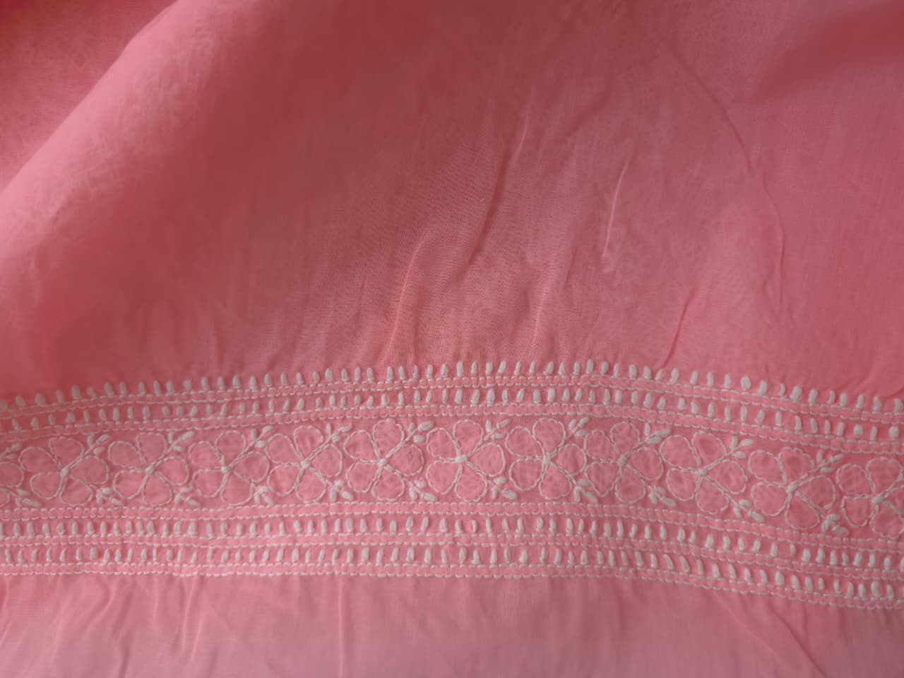 Designer cotton full suit with beautiful dupatta